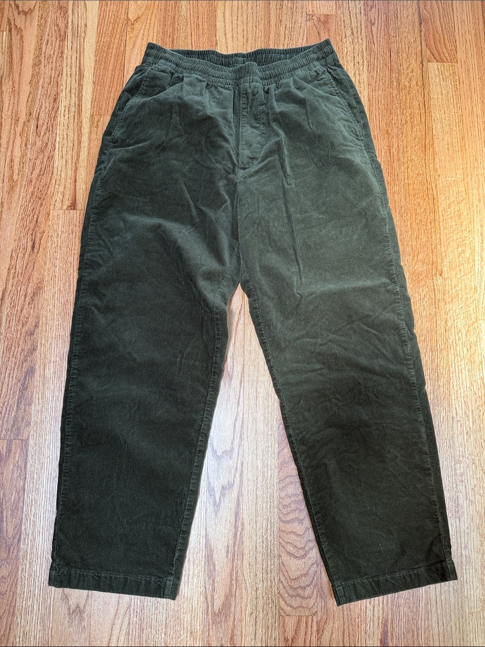 Uniqlo Men's Dark Green Corduroy Pants